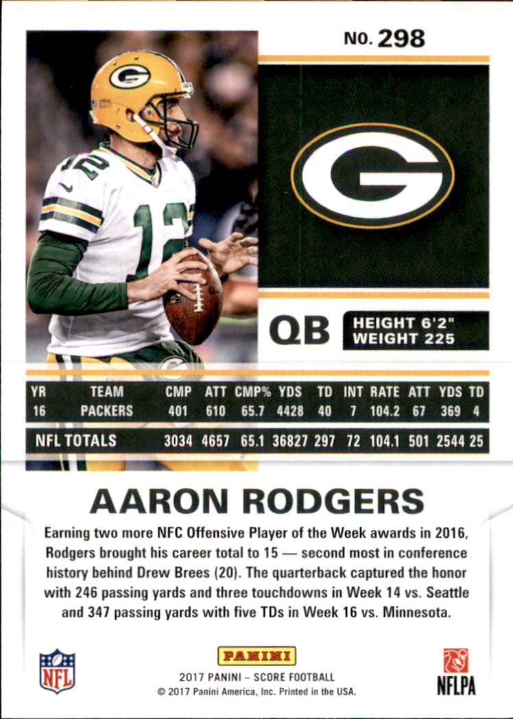 2017 Score Football Card Pick (Base) 254-440