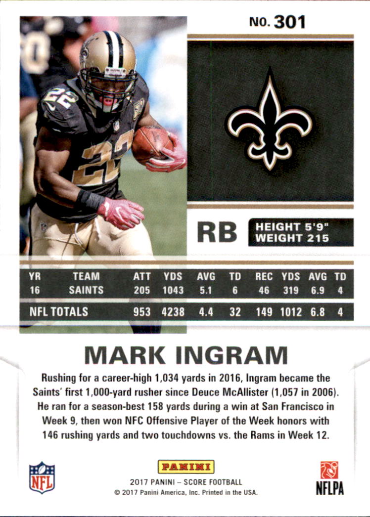 2017 Score Football Card Pick (Base) 254-440