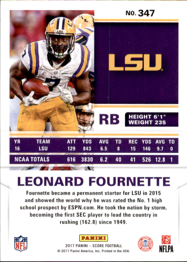 2017 Score Football Card Pick (Base) 254-440