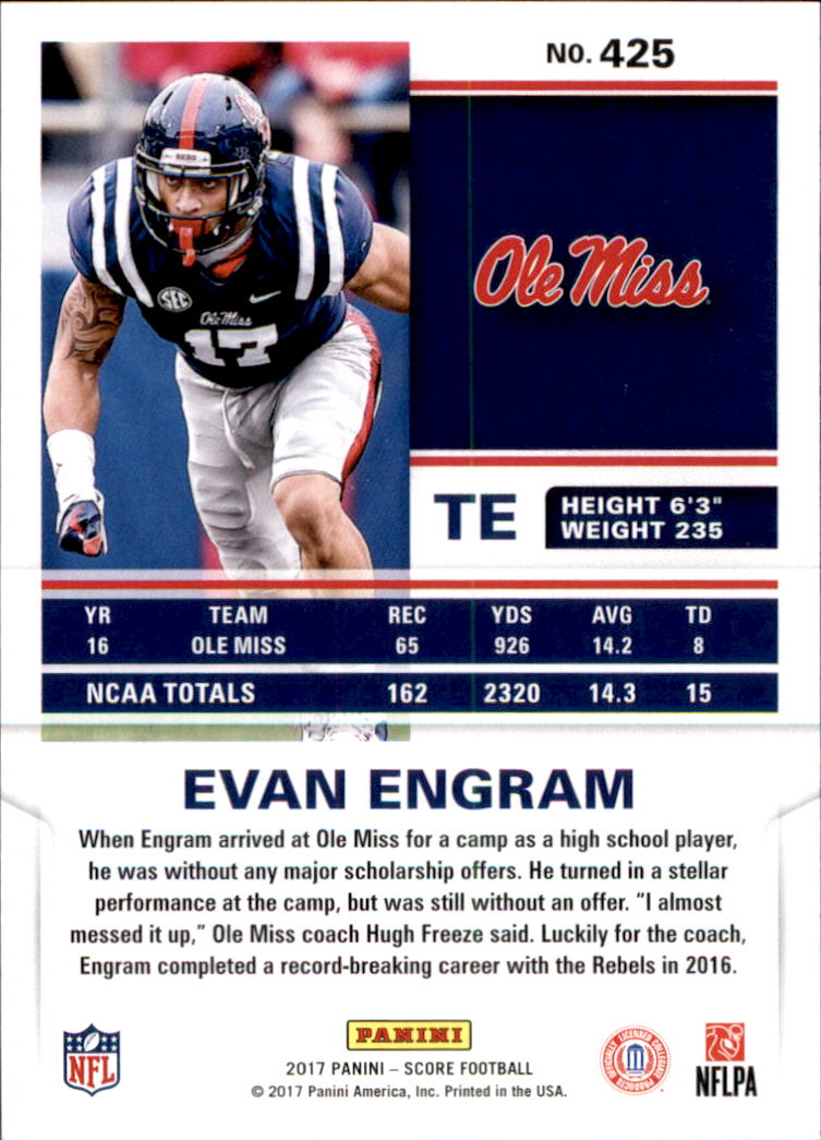 B2681- 2017 Score Football Cards 384-440 +Inserts -You Pick- 15+ FREE US SHIP - Picture 61 of 232
