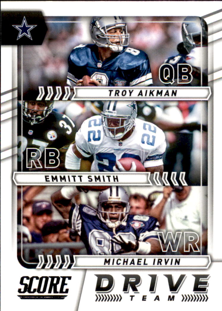 Circa 1990 Emmitt Smith, Michael Irvin & Troy Aikman Signed