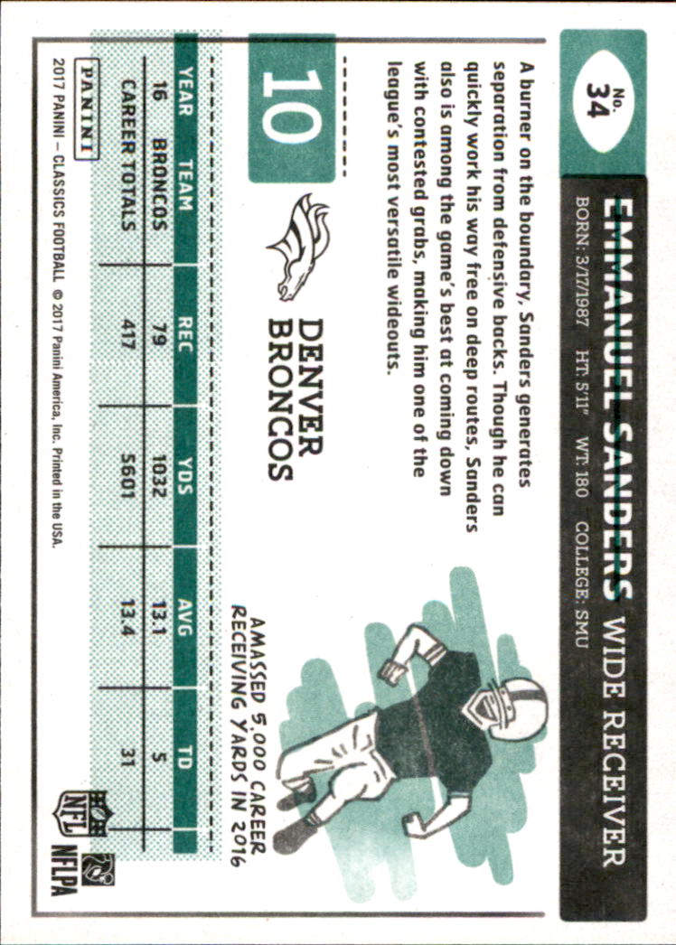 A0919- 2017 Classics Football Cards 1-210 +Rookies -You Pick- 15+ FREE US SHIP - Picture 44 of 228