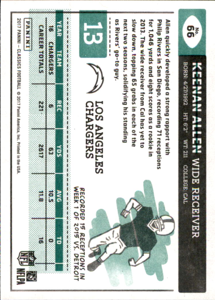 A0919- 2017 Classics Football Cards 1-210 +Rookies -You Pick- 15+ FREE US SHIP - Picture 89 of 228