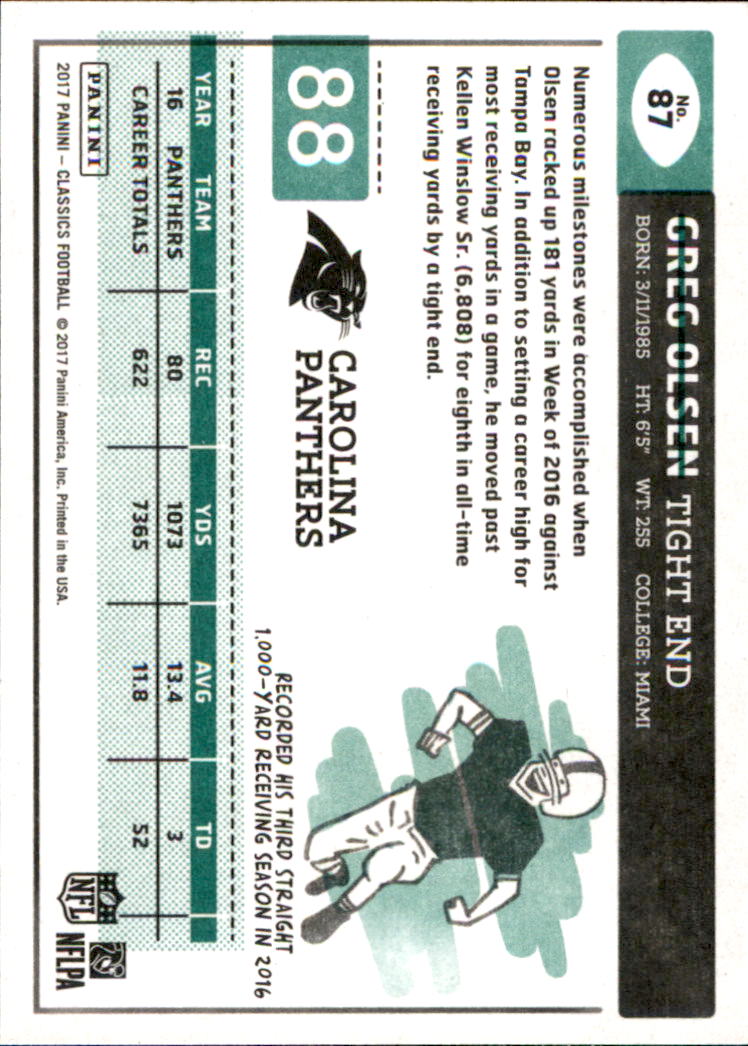 A0919- 2017 Classics Football Cards 1-210 +Rookies -You Pick- 15+ FREE US SHIP - Picture 114 of 228