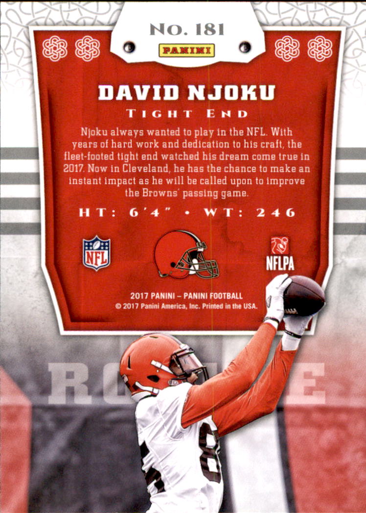 A2440- 2017 Panini Football Card #s 1-200 +Rookies -You Pick- 15+ FREE US SHIP - Picture 205 of 211