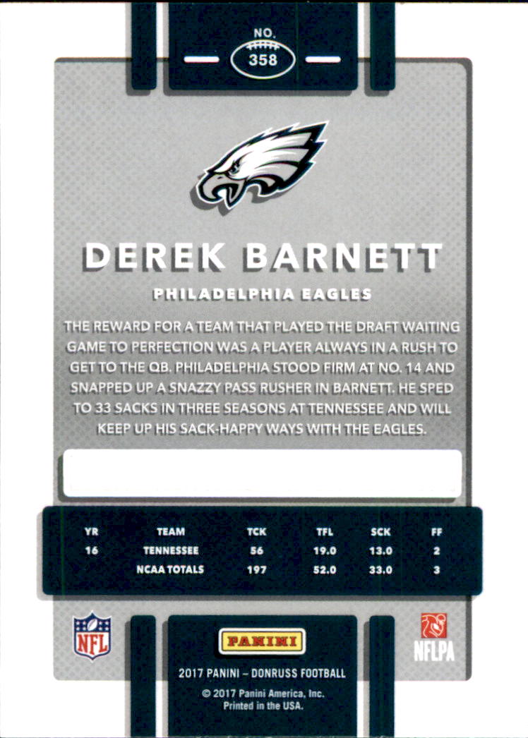 B5926- 2017 Donruss Football #s 251-400 +Inserts -You Pick- 15+ FREE US SHIP - Picture 108 of 219
