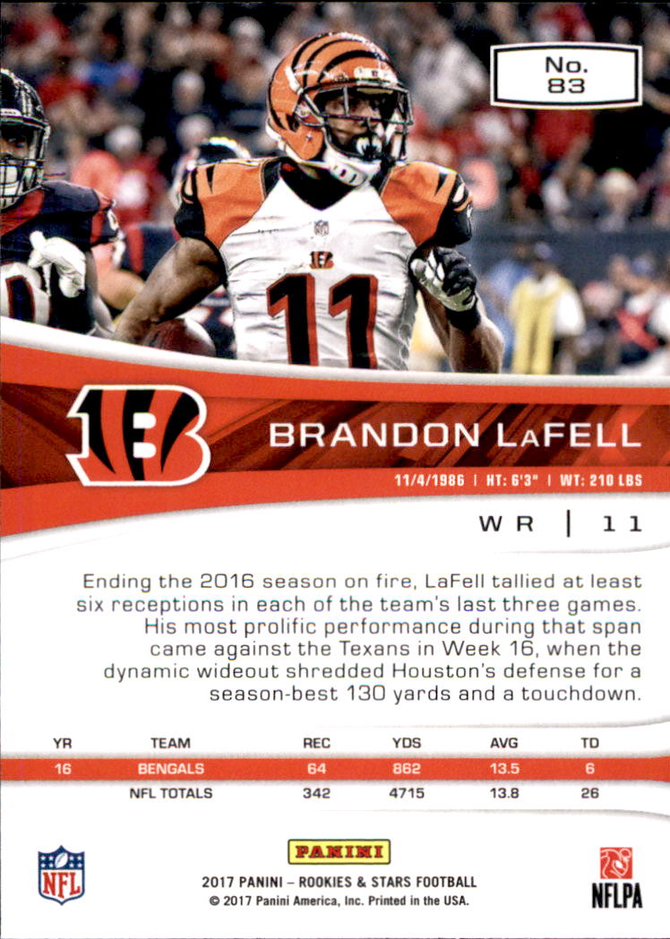 A2418- 2017 Rookies and Stars FB Cards 1-283 +RCs -You Pick- 15+ FREE US SHIP - Picture 31 of 79