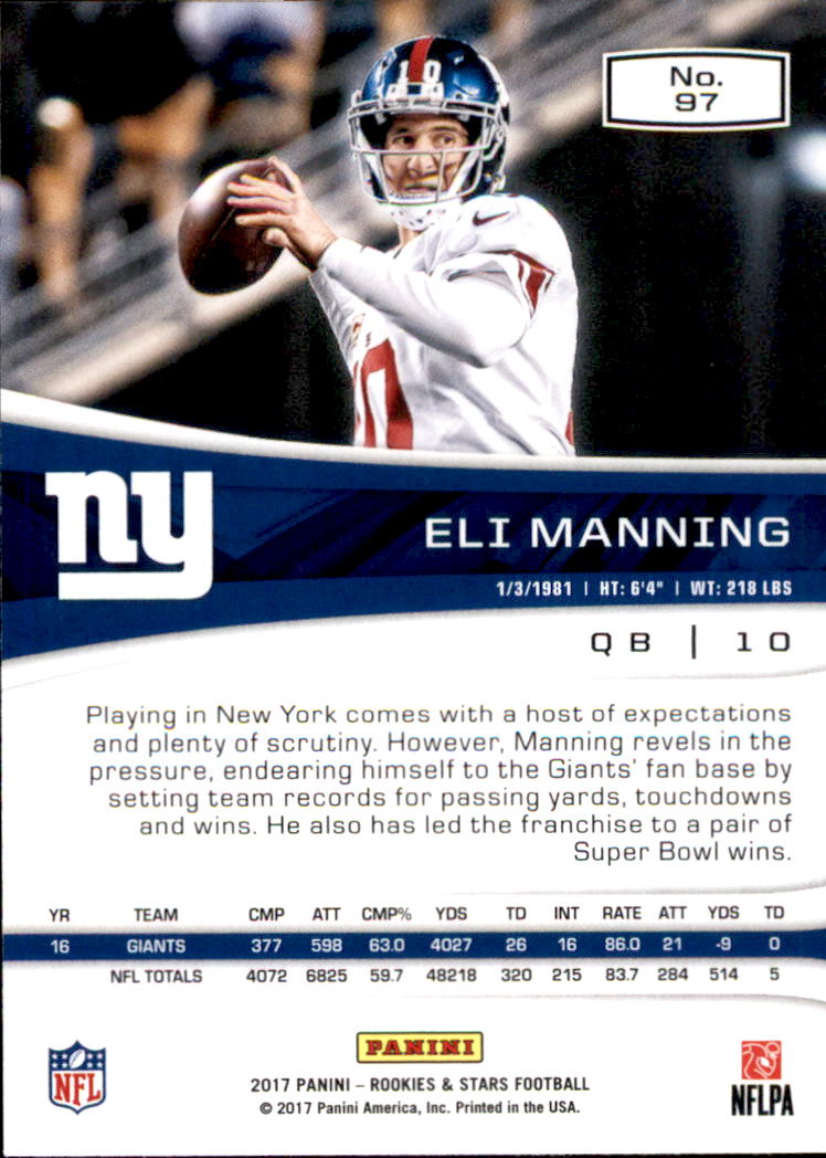 A2418- 2017 Rookies and Stars FB Cards 1-283 +RCs -You Pick- 15+ FREE US SHIP - Picture 33 of 79