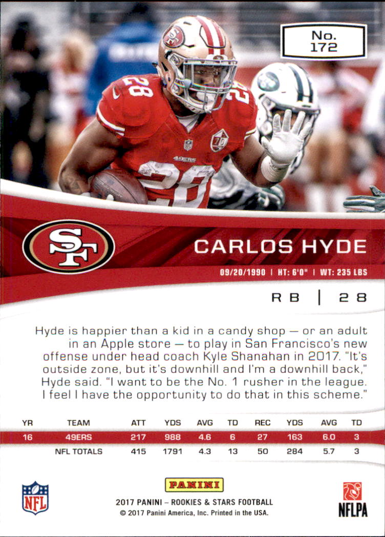 A2418- 2017 Rookies and Stars FB Cards 1-283 +RCs -You Pick- 15+ FREE US SHIP - Picture 53 of 79