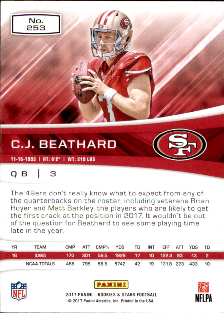 A2418- 2017 Rookies and Stars FB Cards 1-283 +RCs -You Pick- 15+ FREE US SHIP - Picture 77 of 79