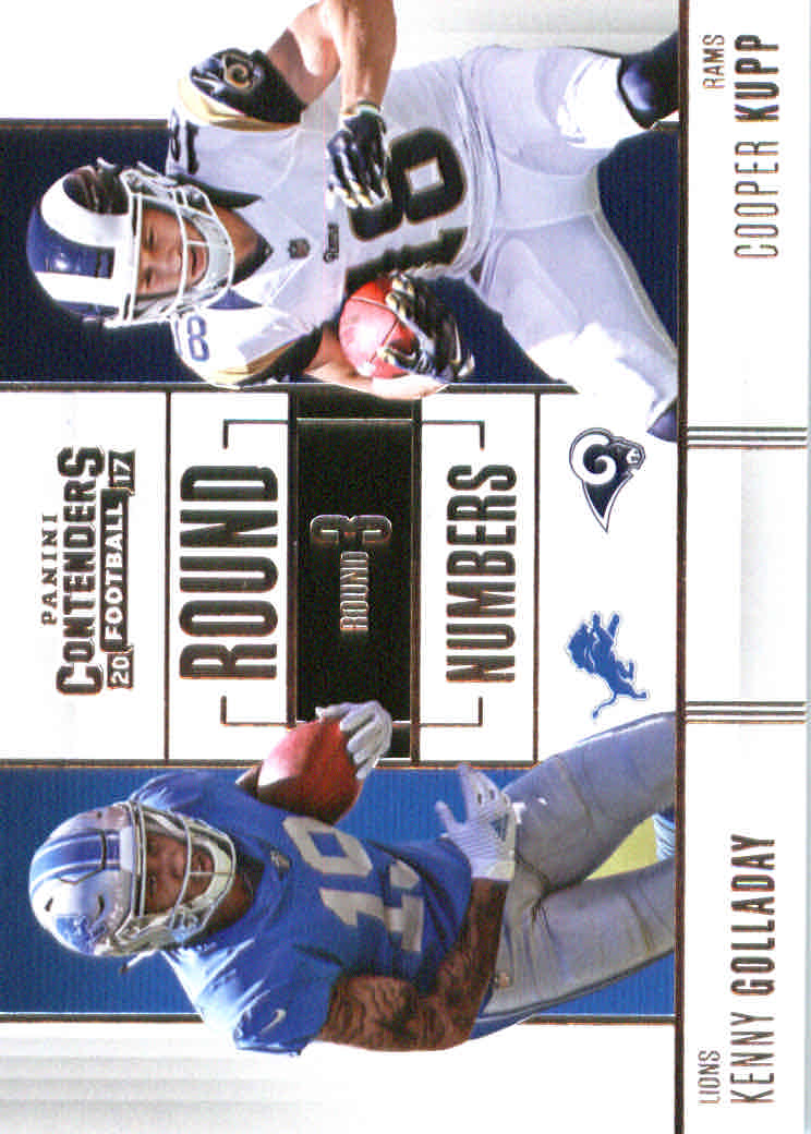 2017 Panini Contenders Round Numbers #14 Kenny Golladay/Cooper Kupp