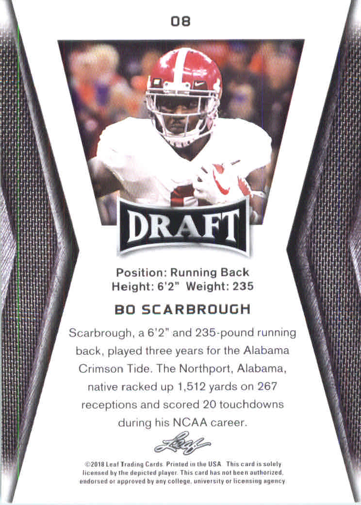B0201- 2018 Leaf Draft FB Card #s 1-60 +Inserts -You Pick- 15+ FREE US SHIP - Picture 13 of 145