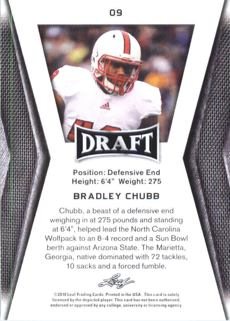 B0201- 2018 Leaf Draft FB Card #s 1-60 +Inserts -You Pick- 15+ FREE US SHIP - Picture 15 of 145