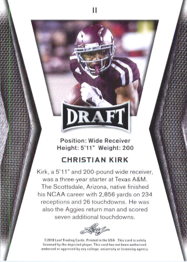 B0201- 2018 Leaf Draft FB Card #s 1-60 +Inserts -You Pick- 15+ FREE US SHIP - Picture 17 of 145