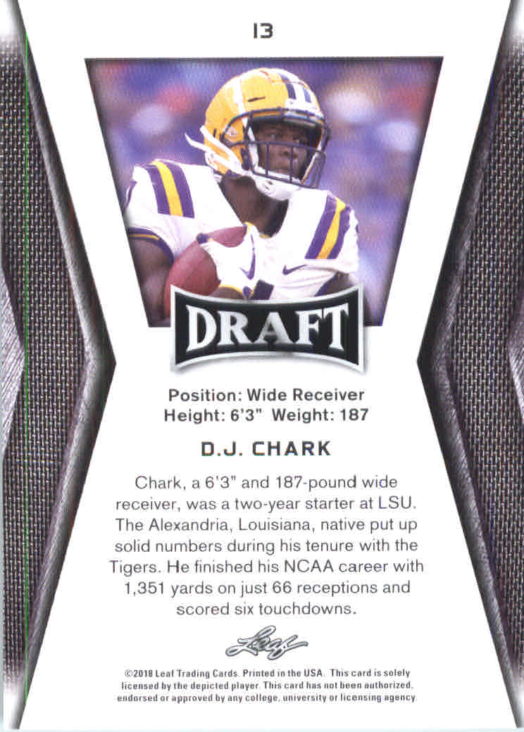 B0201- 2018 Leaf Draft FB Card #s 1-60 +Inserts -You Pick- 15+ FREE US SHIP - Picture 21 of 145