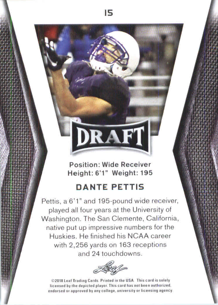 B0201- 2018 Leaf Draft FB Card #s 1-60 +Inserts -You Pick- 15+ FREE US SHIP - Picture 25 of 145