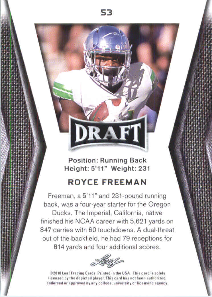 B0201- 2018 Leaf Draft FB Card #s 1-60 +Inserts -You Pick- 15+ FREE US SHIP - Picture 73 of 145
