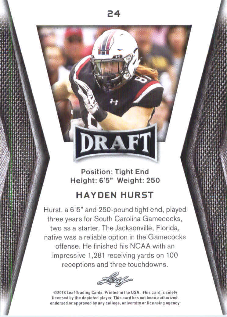 B0201- 2018 Leaf Draft FB Card #s 1-60 +Inserts -You Pick- 15+ FREE US SHIP - Picture 105 of 145