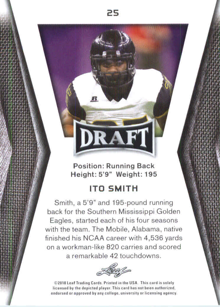 B0201- 2018 Leaf Draft FB Card #s 1-60 +Inserts -You Pick- 15+ FREE US SHIP - Picture 107 of 145