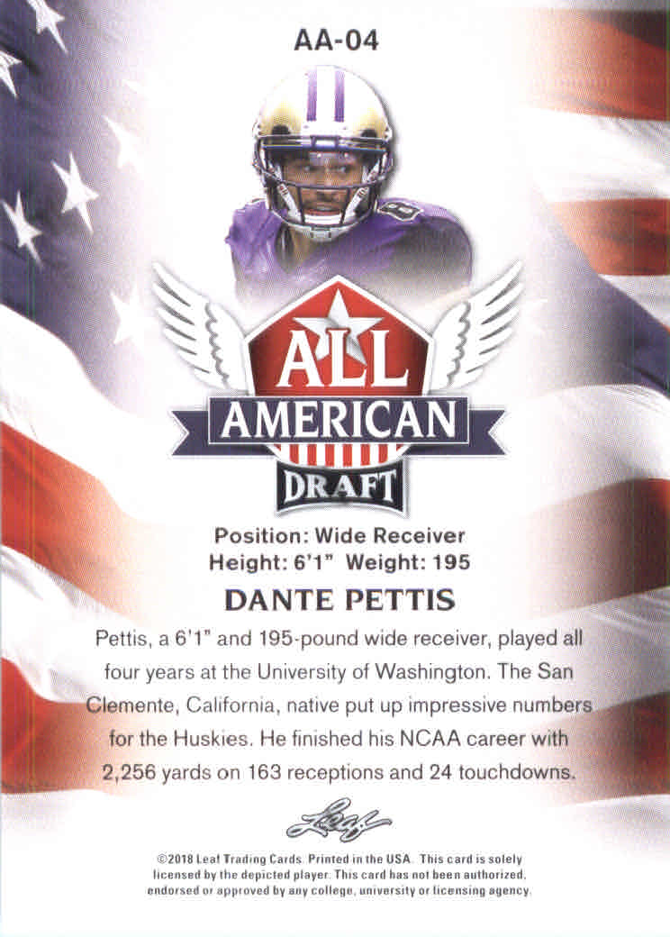 B0201- 2018 Leaf Draft FB Card #s 1-60 +Inserts -You Pick- 15+ FREE US SHIP - Picture 87 of 145