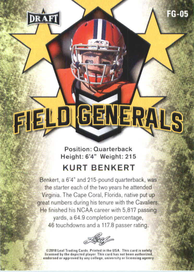 B0201- 2018 Leaf Draft FB Card #s 1-60 +Inserts -You Pick- 15+ FREE US SHIP - Picture 97 of 145