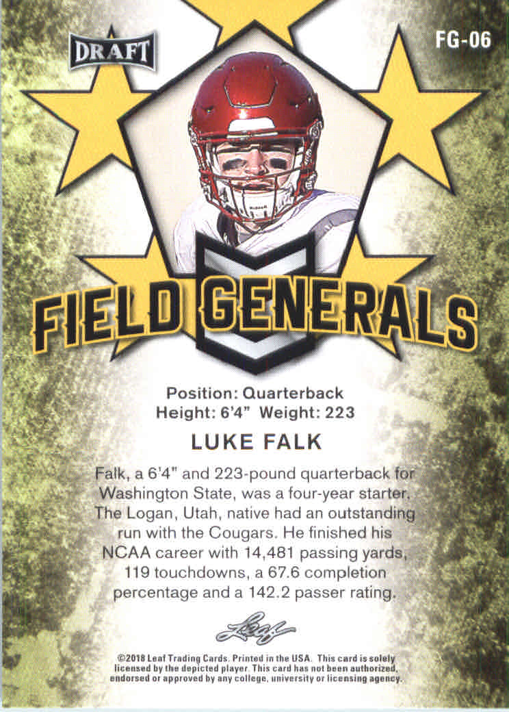 B0201- 2018 Leaf Draft FB Card #s 1-60 +Inserts -You Pick- 15+ FREE US SHIP - Picture 99 of 145