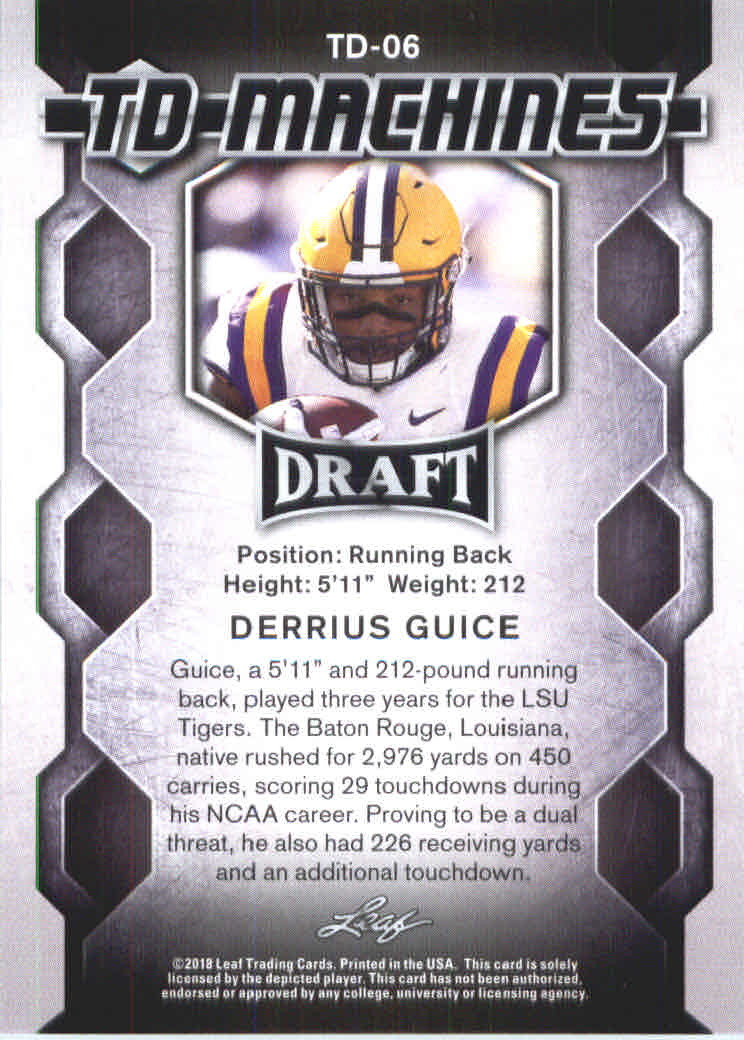 B0201- 2018 Leaf Draft FB Card #s 1-60 +Inserts -You Pick- 15+ FREE US SHIP - Picture 123 of 145