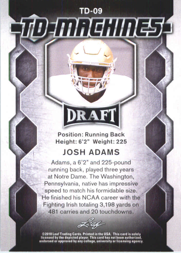 B0201- 2018 Leaf Draft FB Card #s 1-60 +Inserts -You Pick- 15+ FREE US SHIP - Picture 129 of 145
