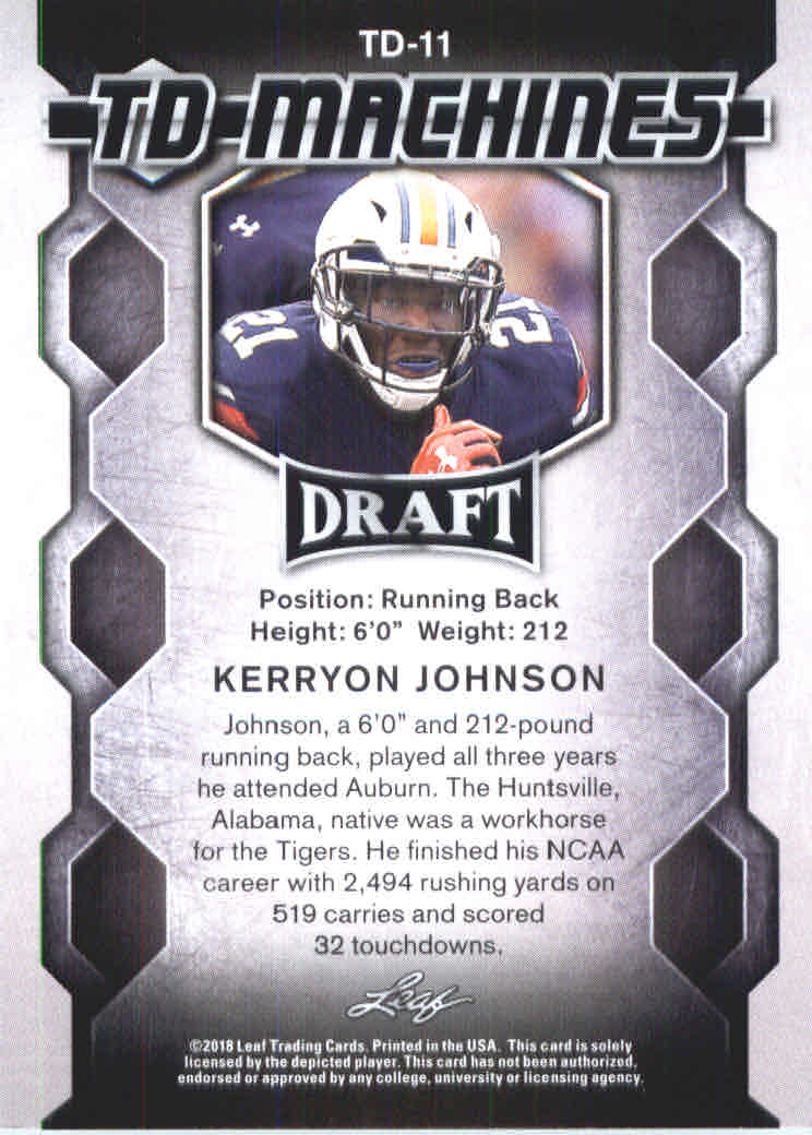 B0201- 2018 Leaf Draft FB Card #s 1-60 +Inserts -You Pick- 15+ FREE US SHIP - Picture 133 of 145
