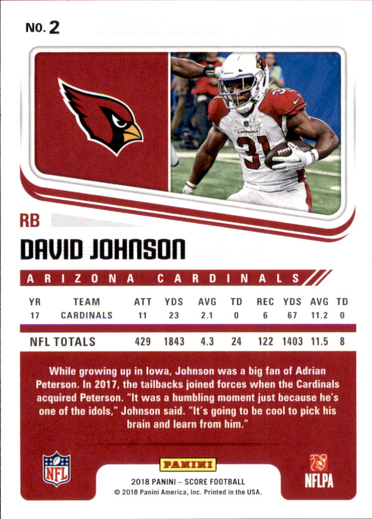 A8999- 2018 Score Football Card #s 1-250 -You Pick- 15+ FREE US SHIP - Picture 5 of 325
