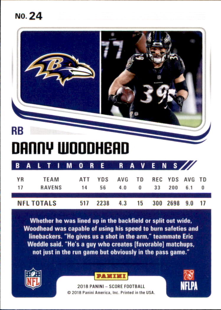 A8999- 2018 Score Football Card #s 1-250 -You Pick- 15+ FREE US SHIP - Picture 35 of 325