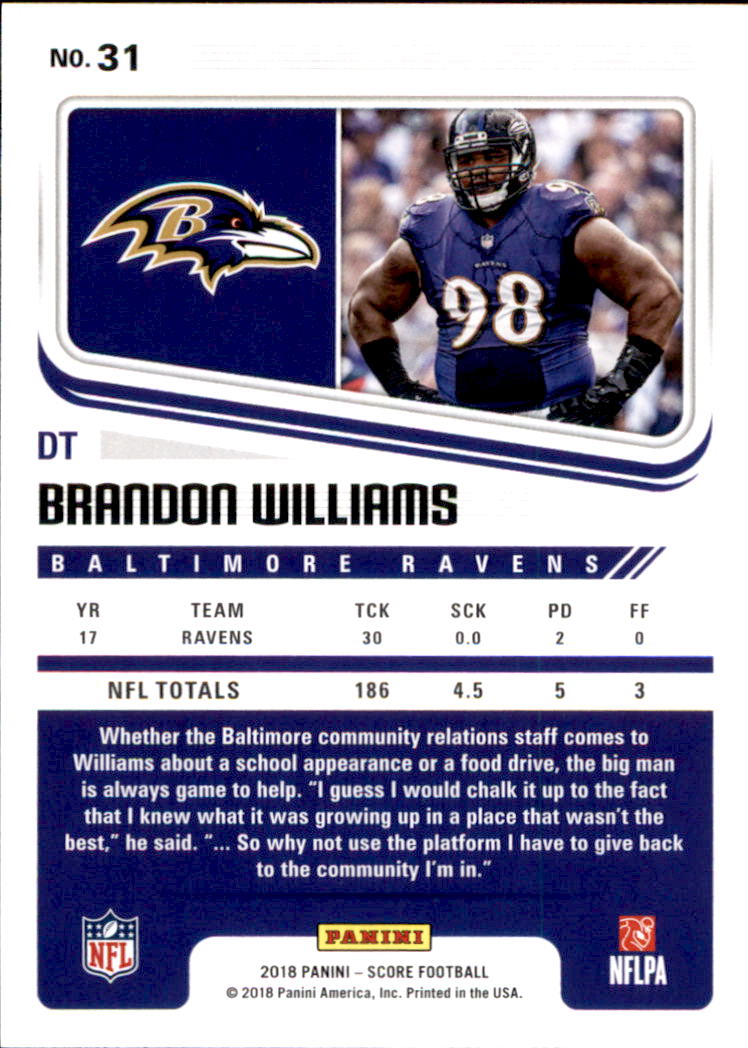 A8999- 2018 Score Football Card #s 1-250 -You Pick- 15+ FREE US SHIP - Picture 45 of 325