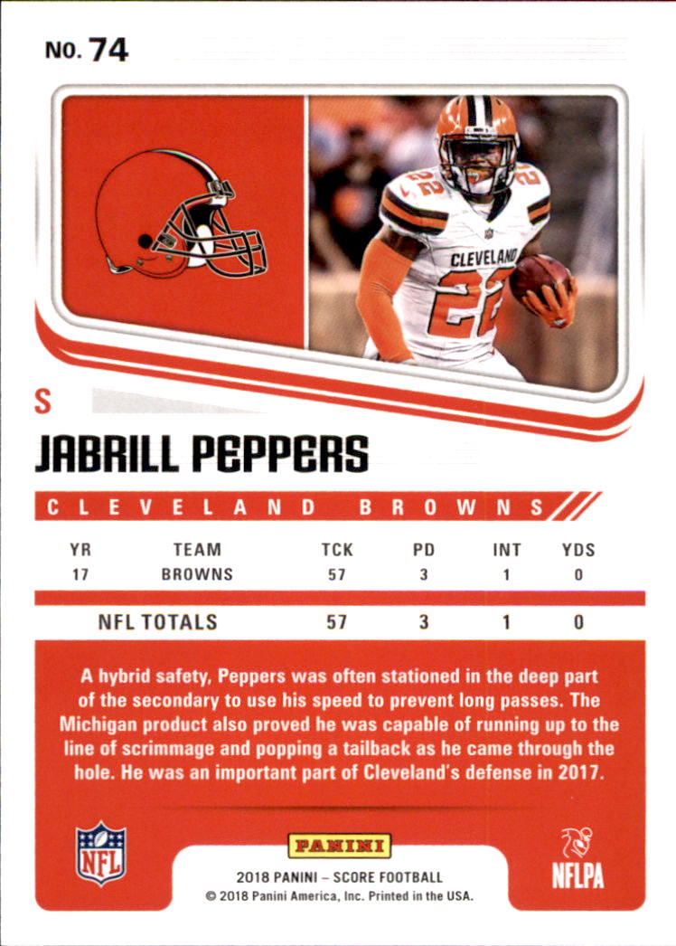 A8999- 2018 Score Football Card #s 1-250 -You Pick- 15+ FREE US SHIP - Picture 105 of 325