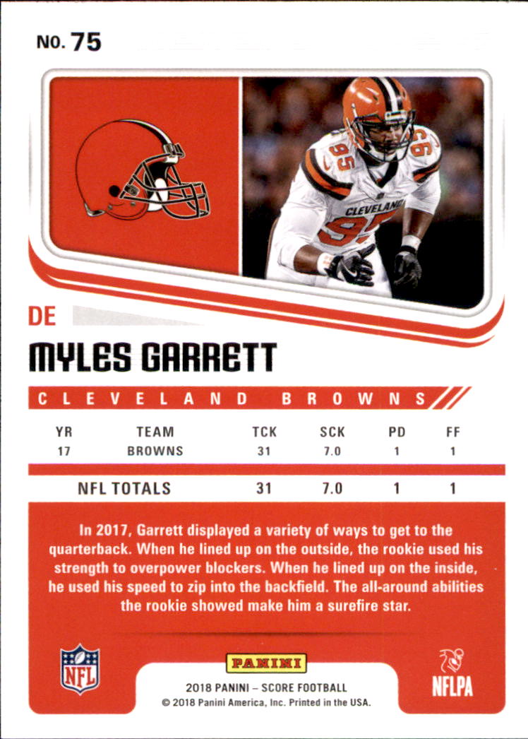 A8999- 2018 Score Football Card #s 1-250 -You Pick- 15+ FREE US SHIP - Picture 107 of 325