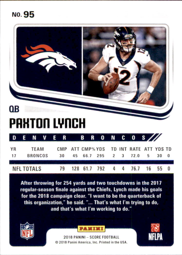 A8999- 2018 Score Football Card #s 1-250 -You Pick- 15+ FREE US SHIP - Picture 131 of 325
