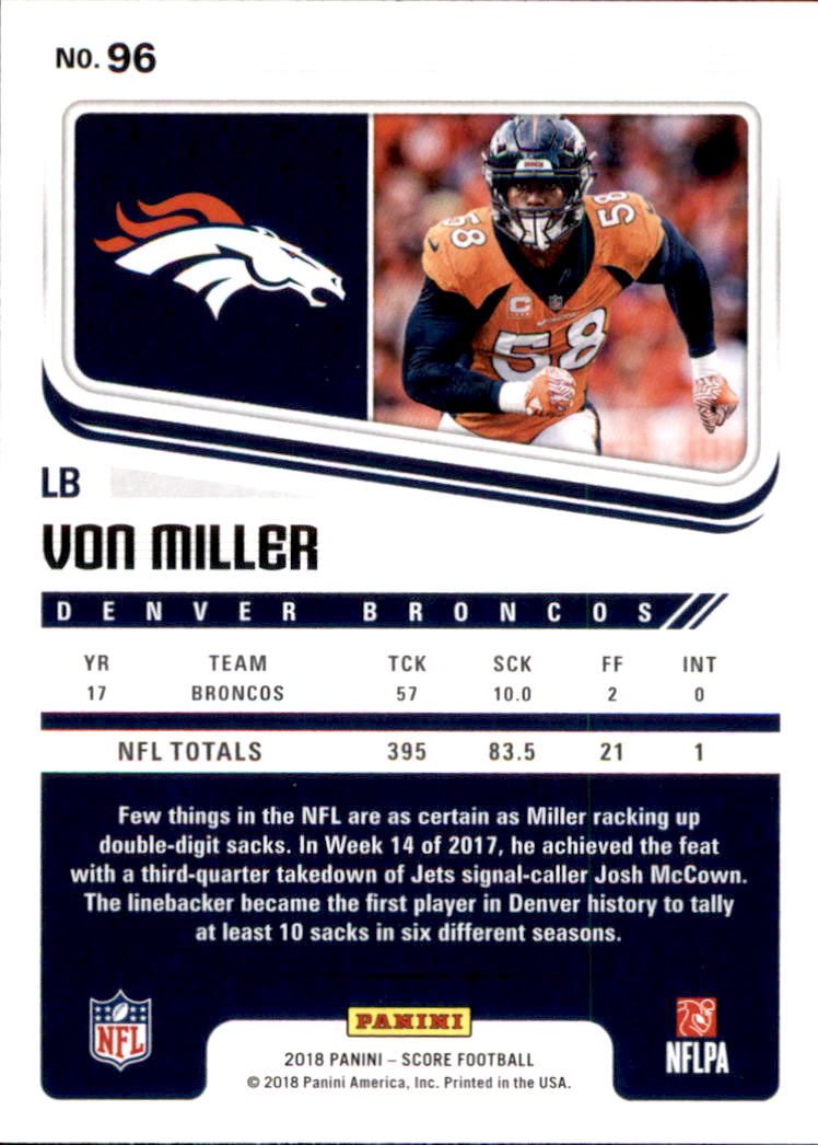 A8999- 2018 Score Football Card #s 1-250 -You Pick- 15+ FREE US SHIP - Picture 133 of 325