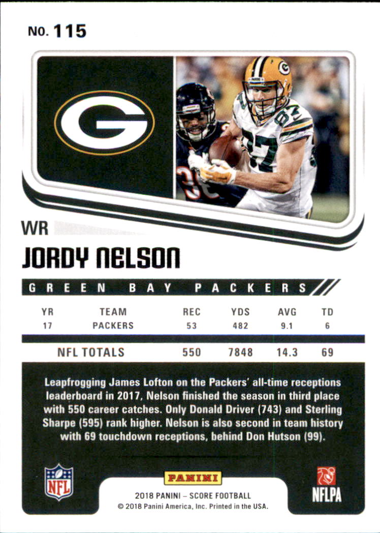 A8999- 2018 Score Football Card #s 1-250 -You Pick- 15+ FREE US SHIP - Picture 155 of 325