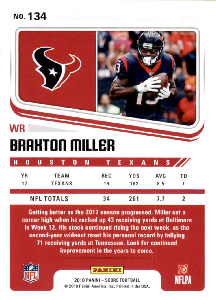 A8999- 2018 Score Football Card #s 1-250 -You Pick- 15+ FREE US SHIP - Picture 171 of 325