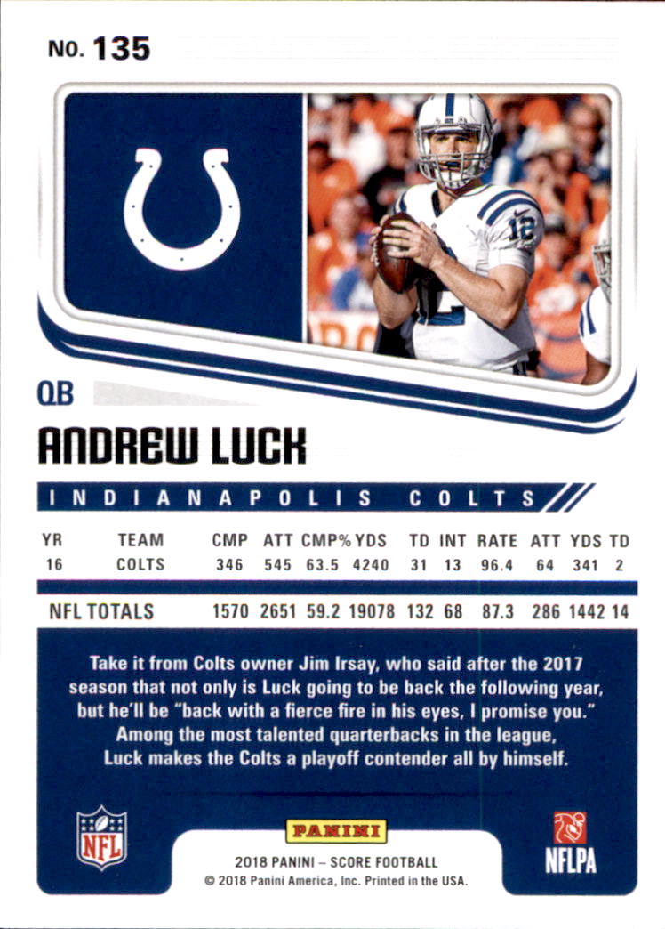 A8999- 2018 Score Football Card #s 1-250 -You Pick- 15+ FREE US SHIP - Picture 173 of 325