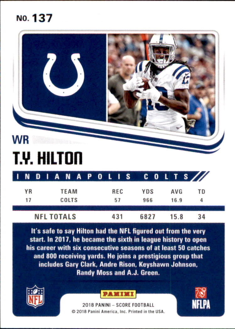 A8999- 2018 Score Football Card #s 1-250 -You Pick- 15+ FREE US SHIP - Picture 177 of 325