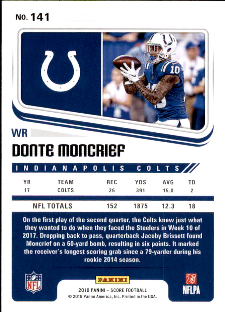 A8999- 2018 Score Football Card #s 1-250 -You Pick- 15+ FREE US SHIP - Picture 185 of 325