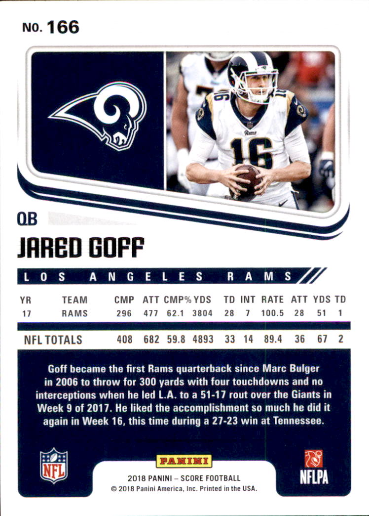 A8999- 2018 Score Football Card #s 1-250 -You Pick- 15+ FREE US SHIP - Picture 215 of 325
