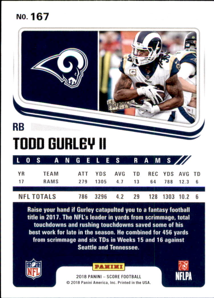 A8999- 2018 Score Football Card #s 1-250 -You Pick- 15+ FREE US SHIP - Picture 217 of 325