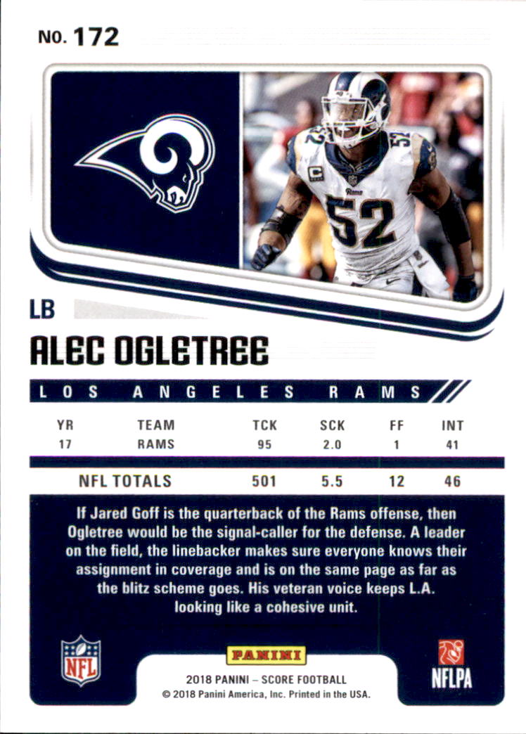 A8999- 2018 Score Football Card #s 1-250 -You Pick- 15+ FREE US SHIP - Picture 221 of 325