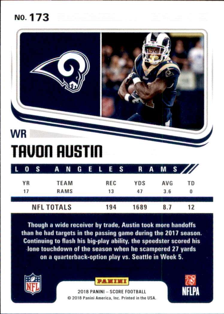 A8999- 2018 Score Football Card #s 1-250 -You Pick- 15+ FREE US SHIP - Picture 223 of 325
