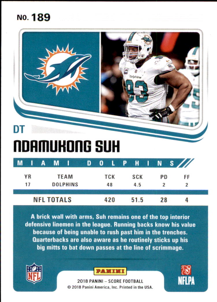 A8999- 2018 Score Football Card #s 1-250 -You Pick- 15+ FREE US SHIP - Picture 251 of 325