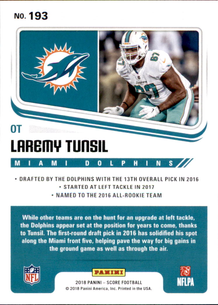 A8999- 2018 Score Football Card #s 1-250 -You Pick- 15+ FREE US SHIP - Picture 259 of 325