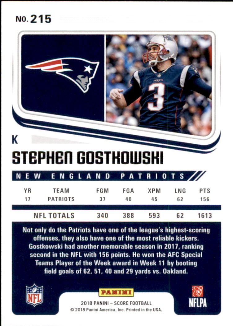 A8999- 2018 Score Football Card #s 1-250 -You Pick- 15+ FREE US SHIP - Picture 275 of 325
