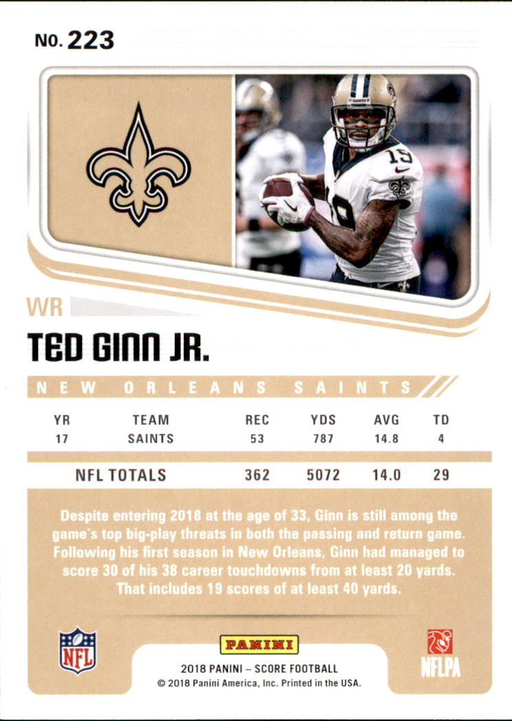 A8999- 2018 Score Football Card #s 1-250 -You Pick- 15+ FREE US SHIP - Picture 285 of 325