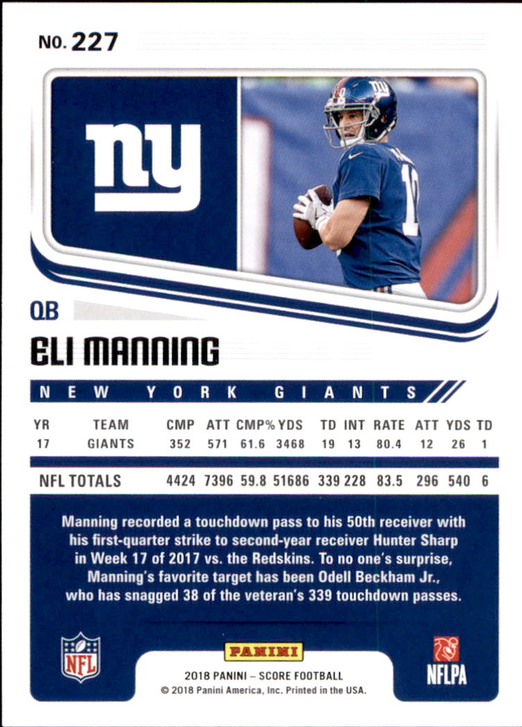 A8999- 2018 Score Football Card #s 1-250 -You Pick- 15+ FREE US SHIP - Picture 293 of 325